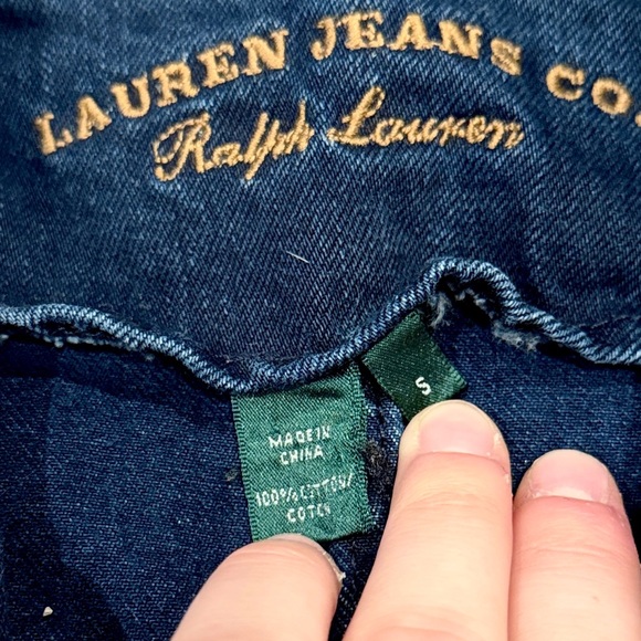 Lauren Jeans Co Ralph Lauren Denim Blazer Jacket Size S - Picture 5 of 7